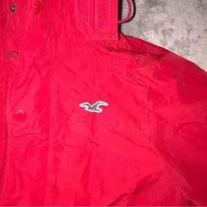 Hollister windbreaker red hotsell